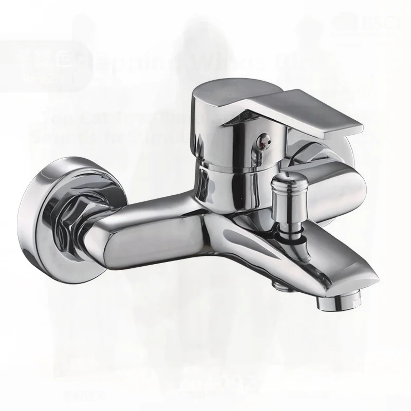 

Triple Shower Faucet All-Copper Hot And Cold Mixing Valve Floor-Standing Bathroom Set Modern Minimalist Design for Household