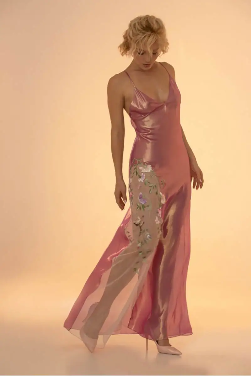 Camisón elegante para mujer, pijama nupcial con tirantes finos, apliques sin espalda, vestido de ducha para fotografía hecho a medida