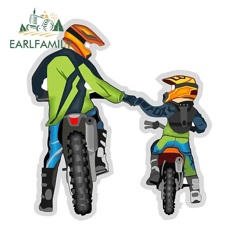 EARLFAMILY 13cm x 11.3cm for Friendship of Motorcyclists Sticker Car Truck Decal Bumper Car Sticker Vehicle VAN SUV Decoration