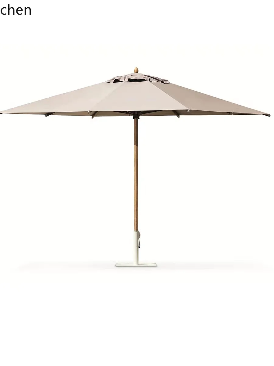 HXL Outdoor Parasol Courtyard Central Pillar Umbrella Round Beach Hotel Swimming Pool Sun Umbrella Garden Cafe