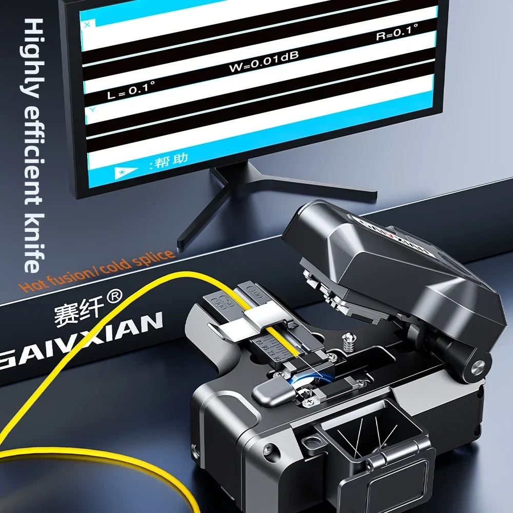 SAIVXIAN NEUE M9 Einstufige Vollautomatische Hochpräzise Fiber Optic Cleaver Optical Fiber Fusion Splicer Schneidmesser