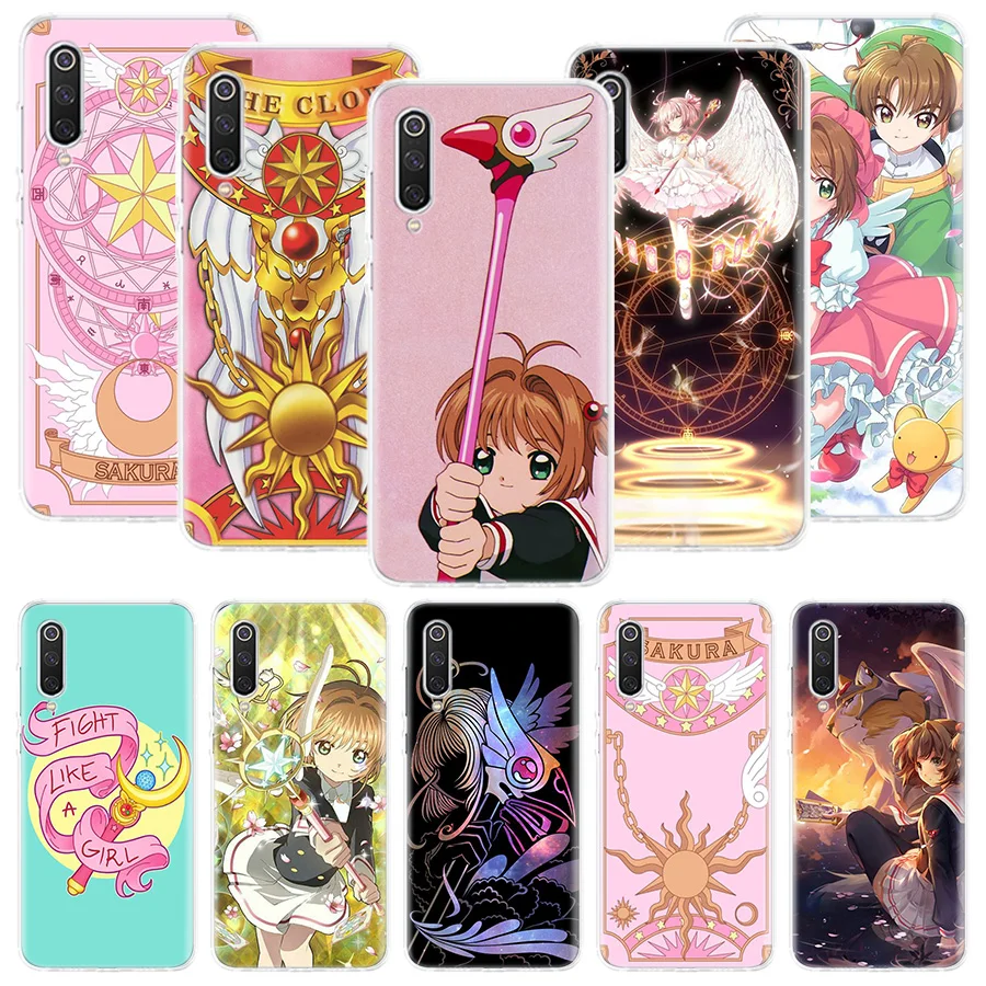 Card Captor Sakura Anime Phone Case For Xiaomi Poco X6 X5 X4 X3 Nfc F5 F6 Pro F3 F2 F1 F4 Gt M5S M4 M3 M2 Soft Coque Cover X3 Nf