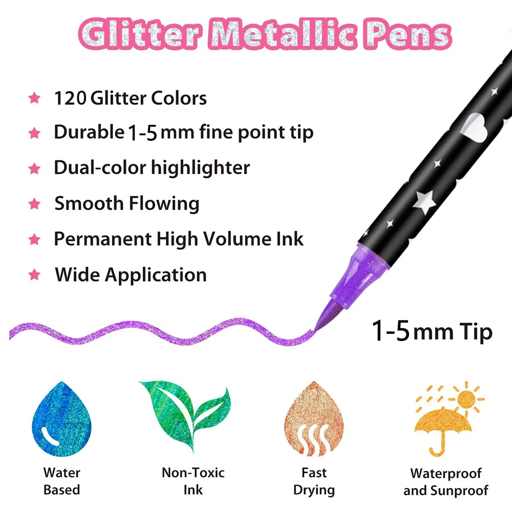 12-60 قطعة علامات فنية ذات طرف مزدوج ألوان نابضة بالحياة سريعة الجفاف لطلاء الكتابة على الجدران DIY الحرف الفنية القرطاسية اللوازم المدرسية.