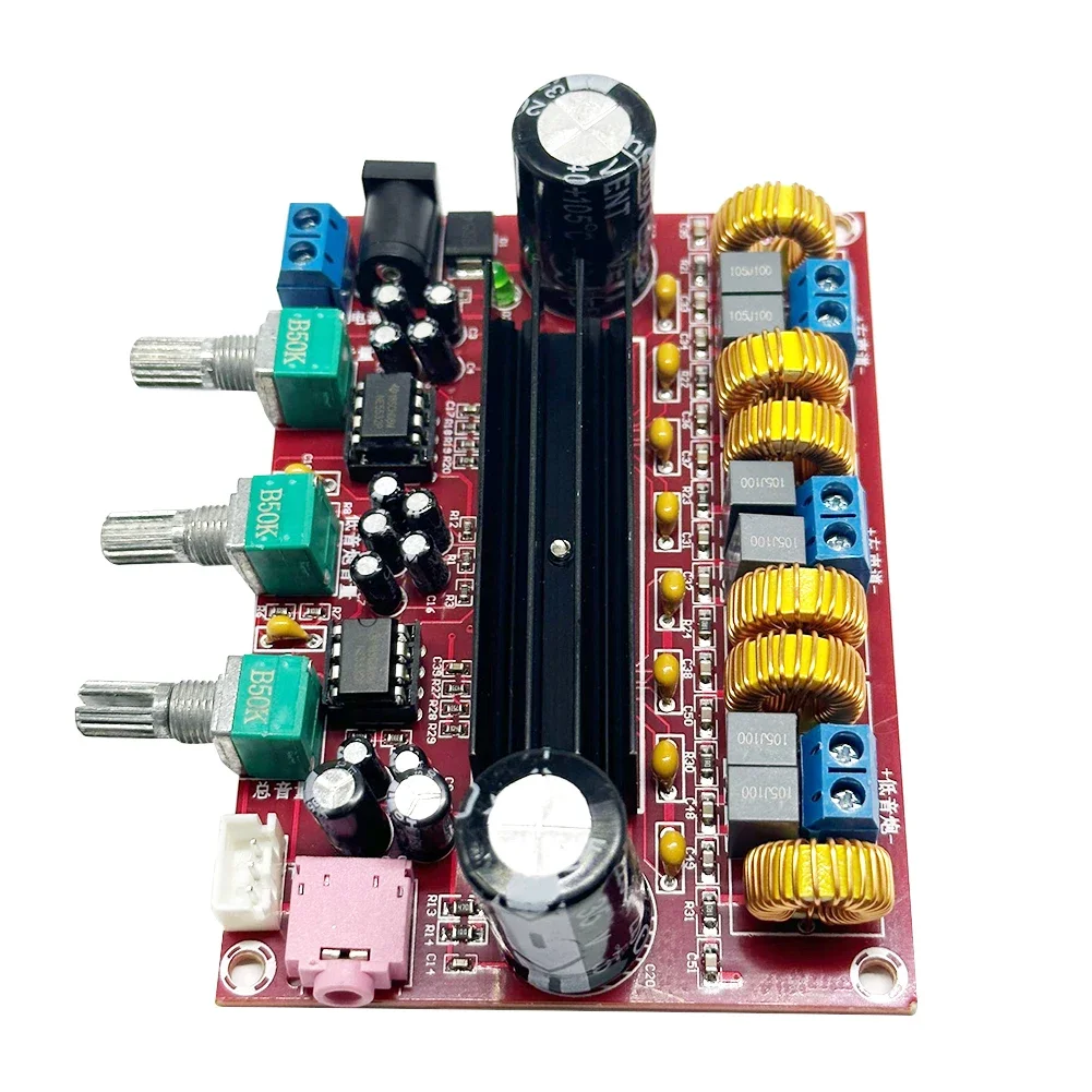 XH-M139 Digital Subwoofer Power Amplifier Board 2x50W 100W 2.1 Channel TPA3116D2 3 Sound Channels Energy Saving Pure HiFi Music