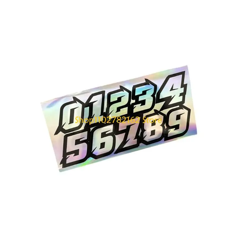 

547B Dynamic rainbow motorcycle decorative sticker easy-to-adhesive material