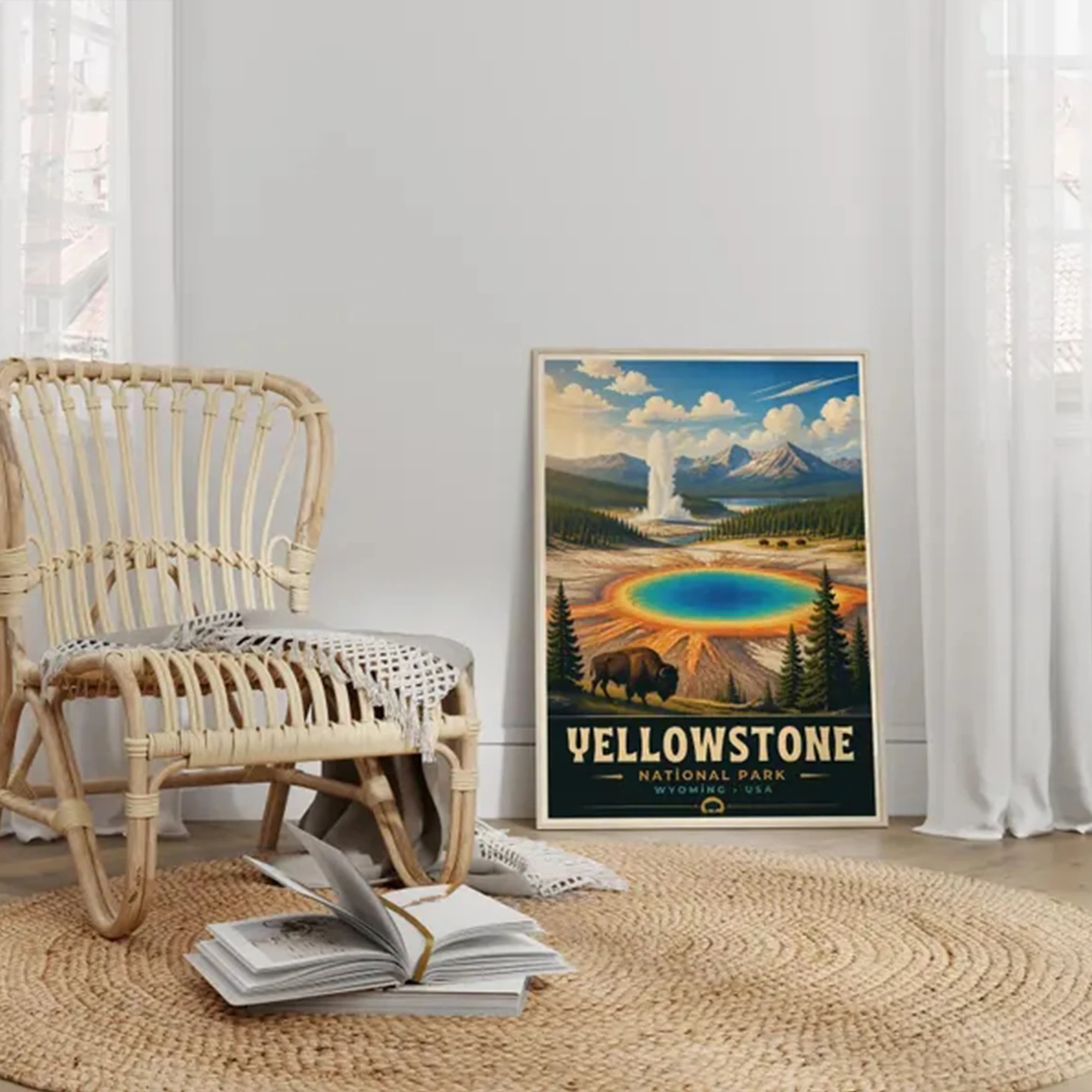 Modern Yellowstone National Pa - Home Decor Nz review and price