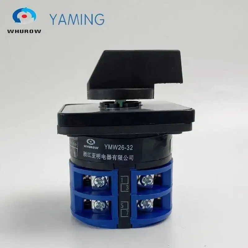 الدين السكك الحديدية شنت 32A 660V السلطة المزدوجة دائرة التحكم محدد LW26-32/2 قطبين الفضة الاتصال الروتاري كاميرا التبديل