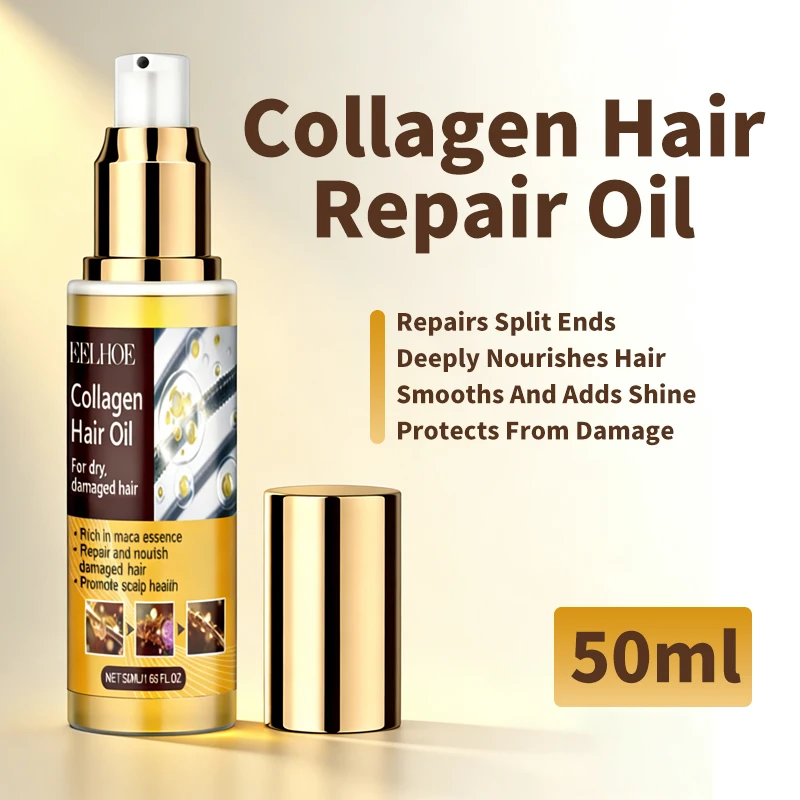 

Collagen Keratin Hair Mask Oil Control Moisturizer Hair Soft Smooth Frizz Damaged Repair Revitalize Protein Correction Cream