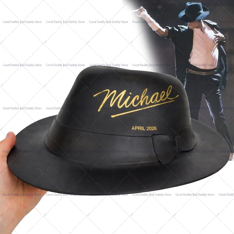 Sombrero de Pescador King of Pop Michael Jackson para Fans, Caja de Almacenamiento 3D con Diseño de Cubeta de Palomitas, Regalo Nostálgico de Merchandising de Películas de MJ