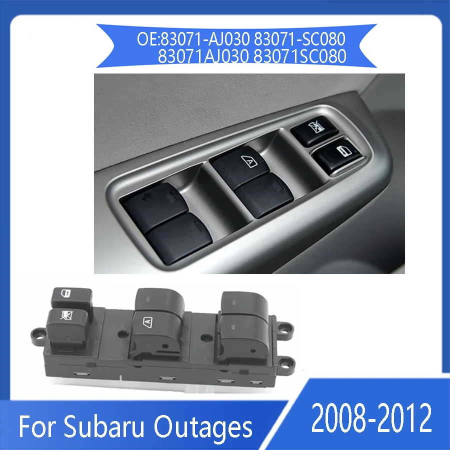 For Subaru Outback 83071-AJ030 glass left front glass lifter switch 83071SC080 Power window switch2008 2009 2011 2012 Auto parts