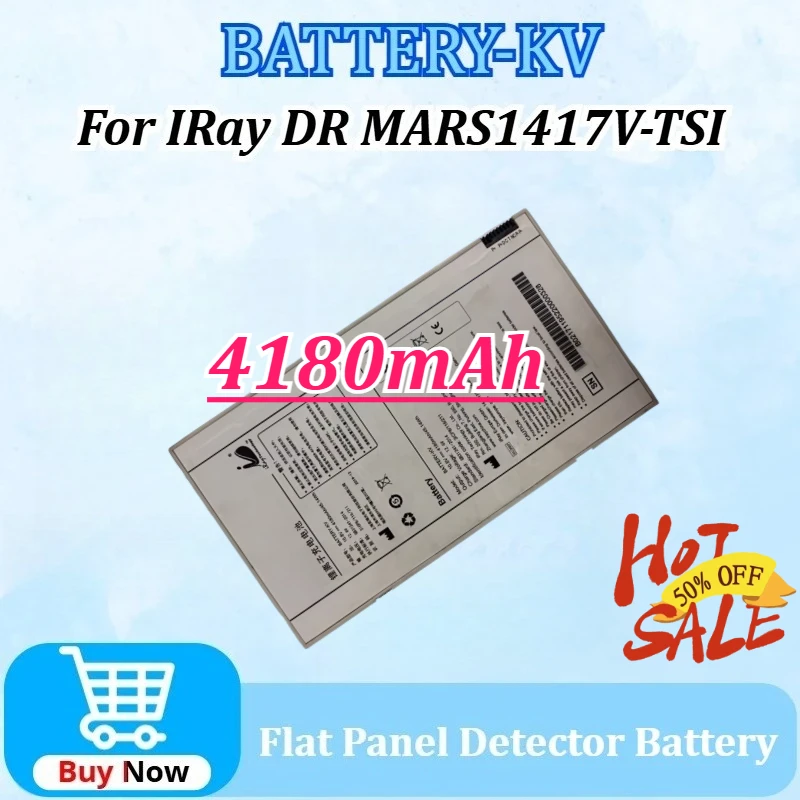 

Upgraded 10.8V 4180mAh BATTERY-KV for IRay DR MARS1417V-TSI Flat Panel Detector Battery Block Rechargeable Battery
