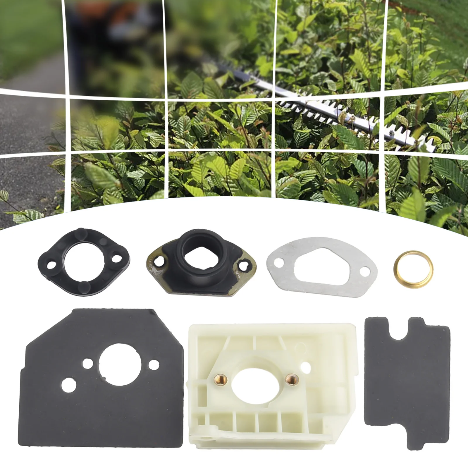 Carburetor Mount Spacer And Inner Guide Gasket Set To Support Carburetor Position On For Chainsaw 4500 5200 5800