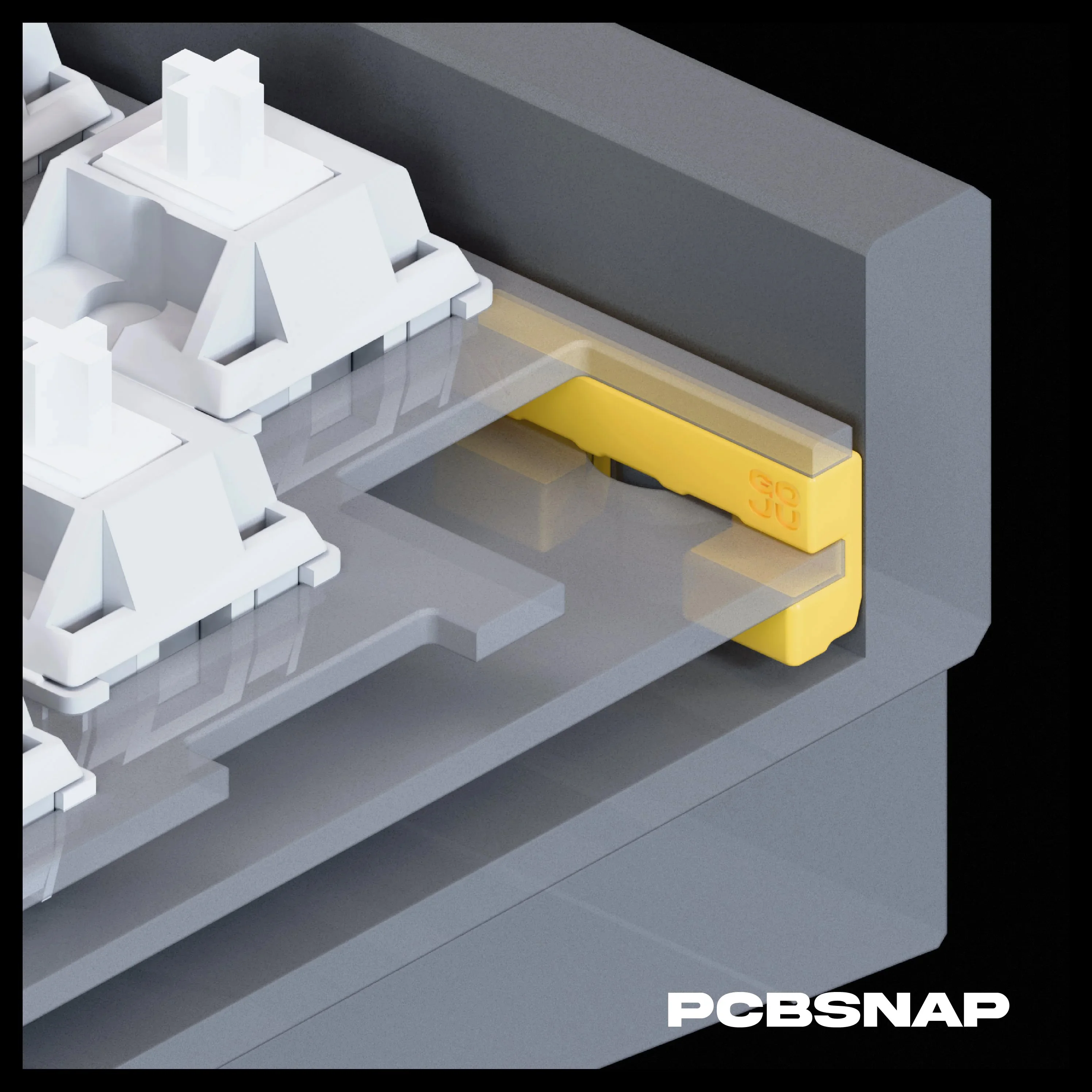 Geon × Nuxros Keysnap PCBsnap Goju Mechaniczna Klawiatura O-ring Structure Silikonowe FKM Modyfikacje Uszczelka Klawiatury 4 szt. — zdjęcie produktu 4