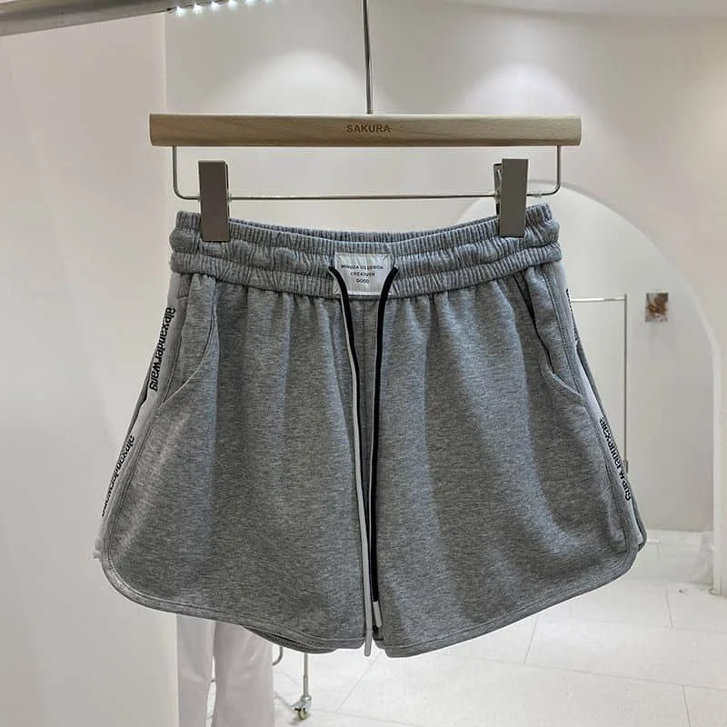 

Sporty A-line Shorts for Women Summer Sale Korean Style Harajuku Casual Hot Pants Elastic Waisted Sweatpants Women Clothing