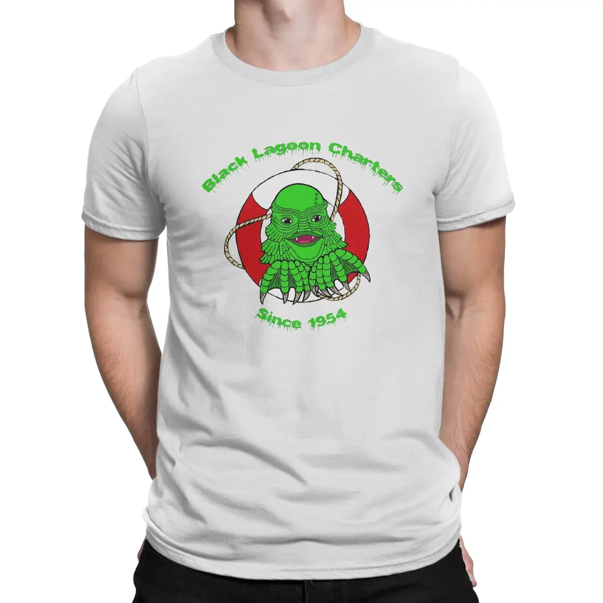 Creature From The Black Lagoon Creative TShirt for Men Since 1954 Round Neck Pure Cotton Personalize Birthday Gifts Streetwear