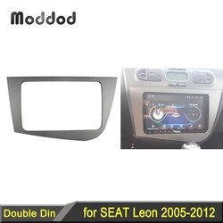 Radio Fascia for Seat Leon Double Din Head Unit Stereo Panel Dash Mounting GPS Navigation Installation DVD Trim Face Frame Bezel