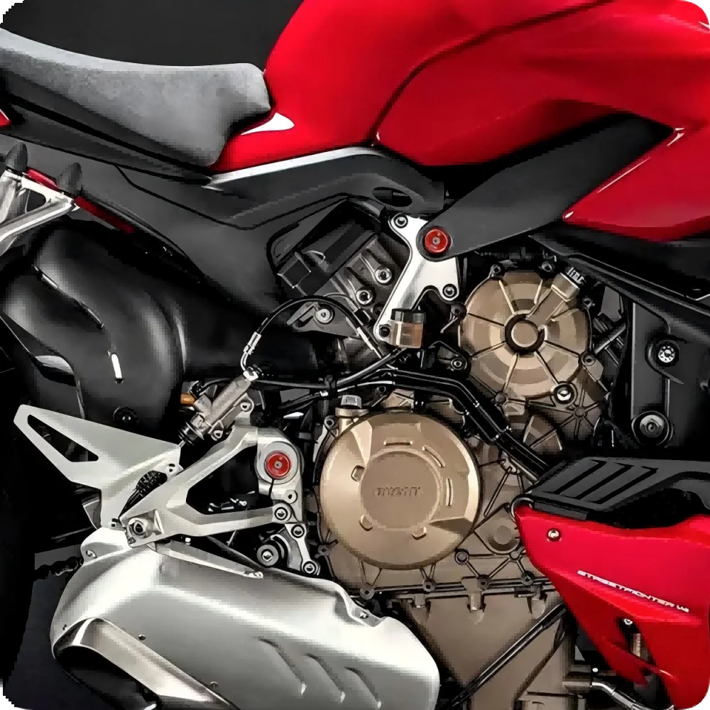 Motorcycle Aluminum Frame Hole Plugs Frame Caps for Ducati Panigale V4 Streetfighter V4 2019-2025