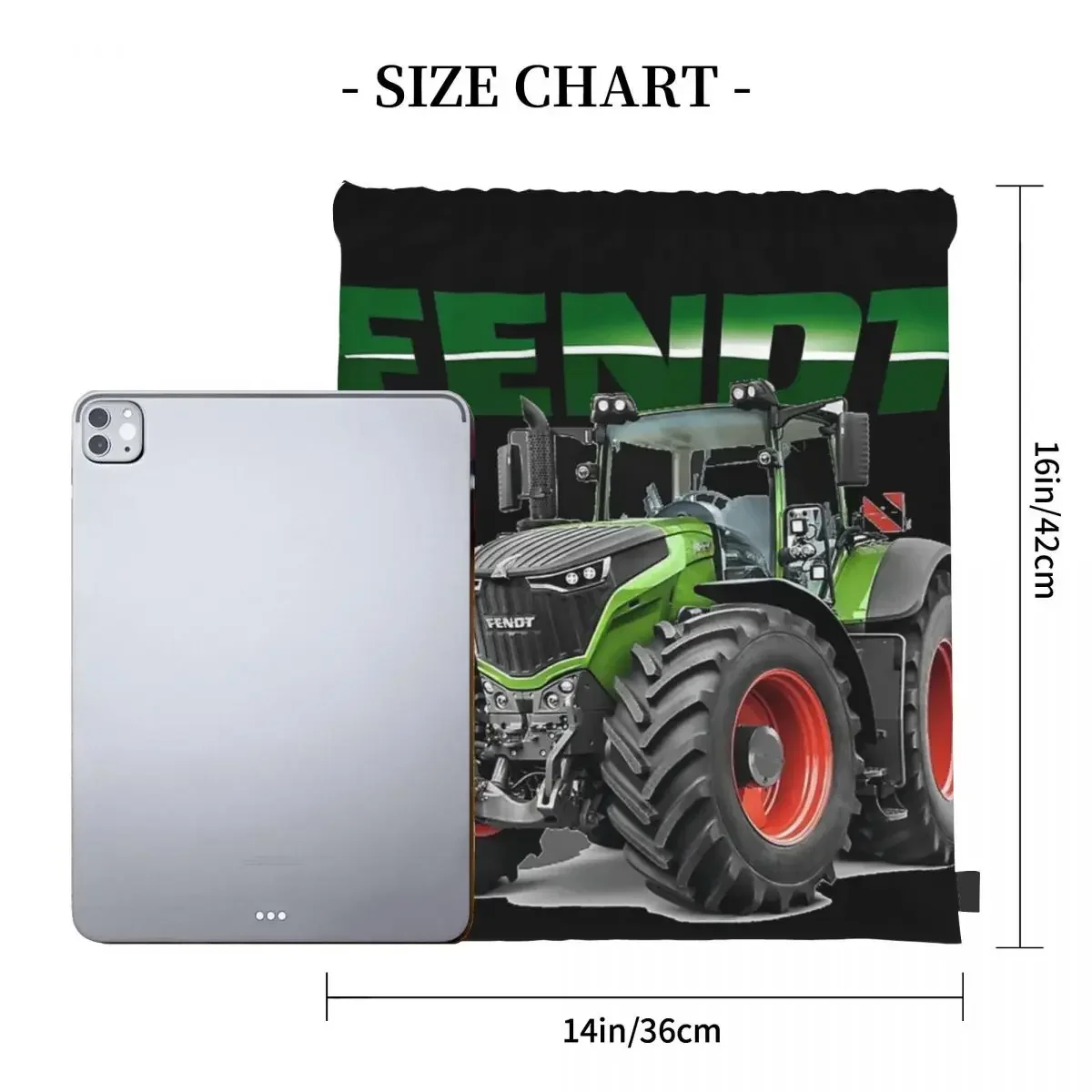 Fendt German Tractors Backpacks Portable Drawstring Bags Drawstring Bundle Pocket Sports Bag BookBag For Man Woman Students