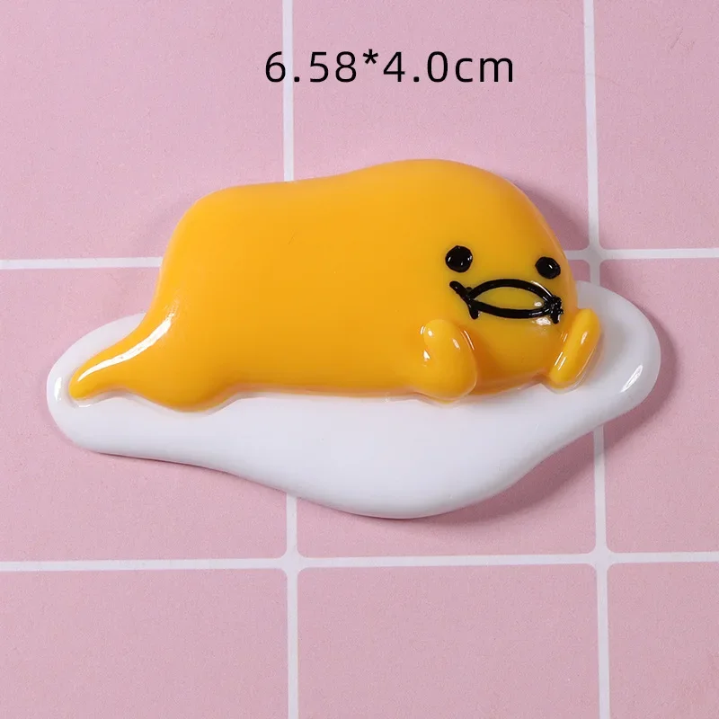 2/5pcs Large Sanrio Cartoon Anime Character Resin Accessories for Diy Jewelry Making Gudetama Badtz-maru Resin Flatback Charms