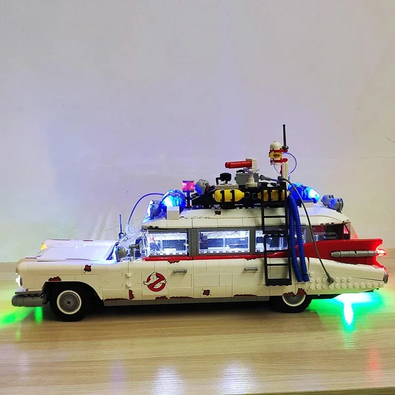 (Solo conjunto de iluminação blocos de construção não incluídos) kit de luz para 10274 GHOSTBUSTERS ECTO-1 modelo brinquedos DIY
