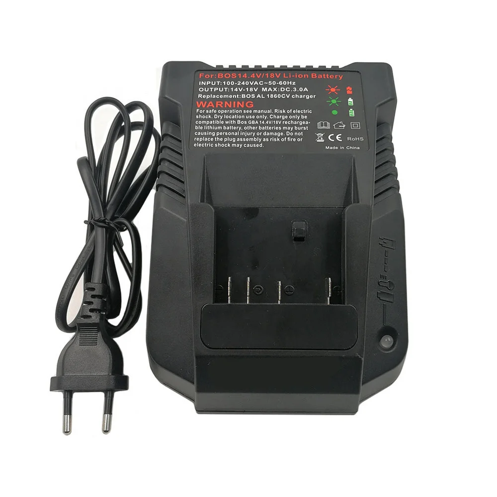 For Bosch Battery Charger AL1820CV AL1814CV Replacement Battery 18V For Bosch And Charger BAT609 BAT614 BAT618 14.4V-18V Charger