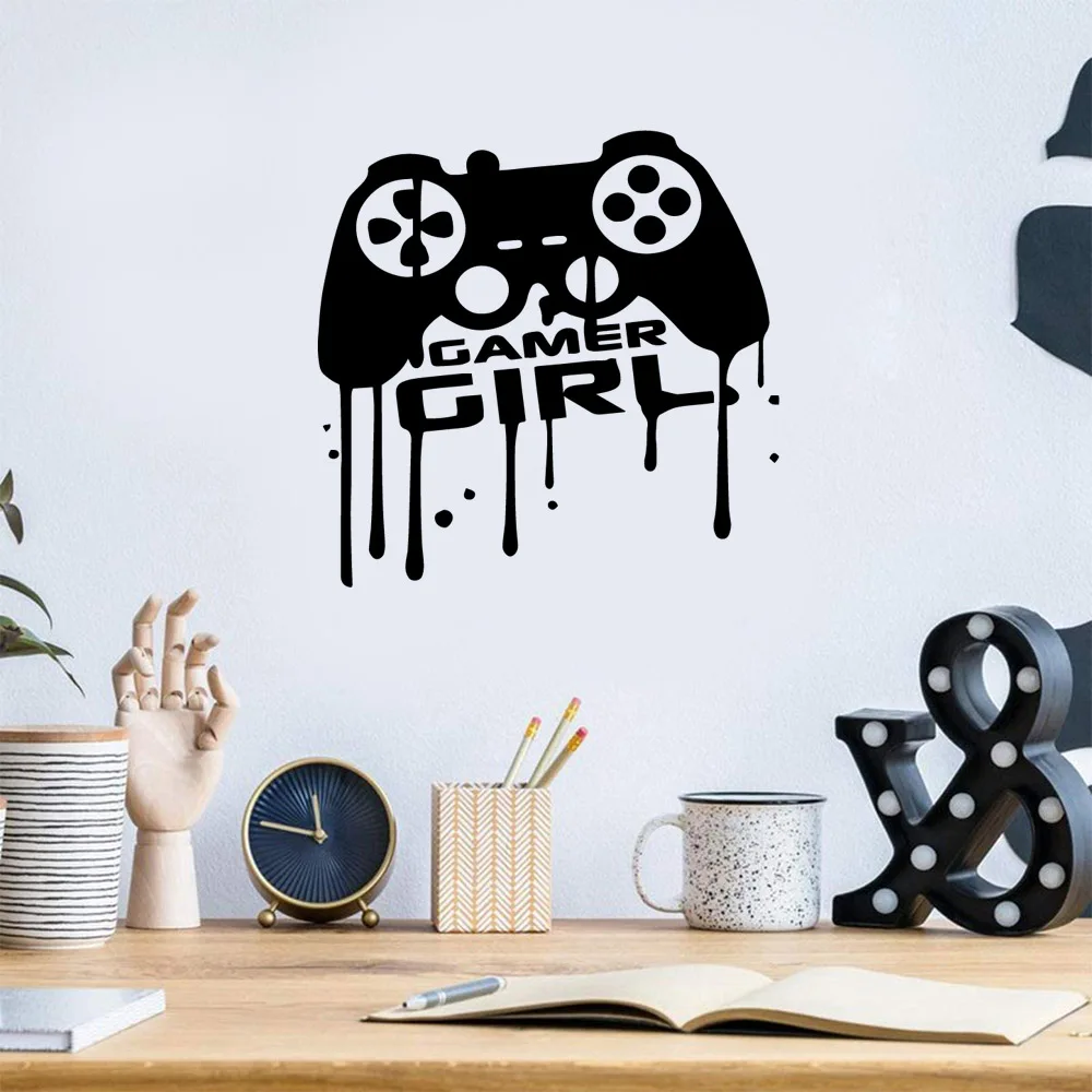 Game player Sticker Waterproof Vinyl Wallpaper Home Decor For Kids Rooms Decoration Accessories