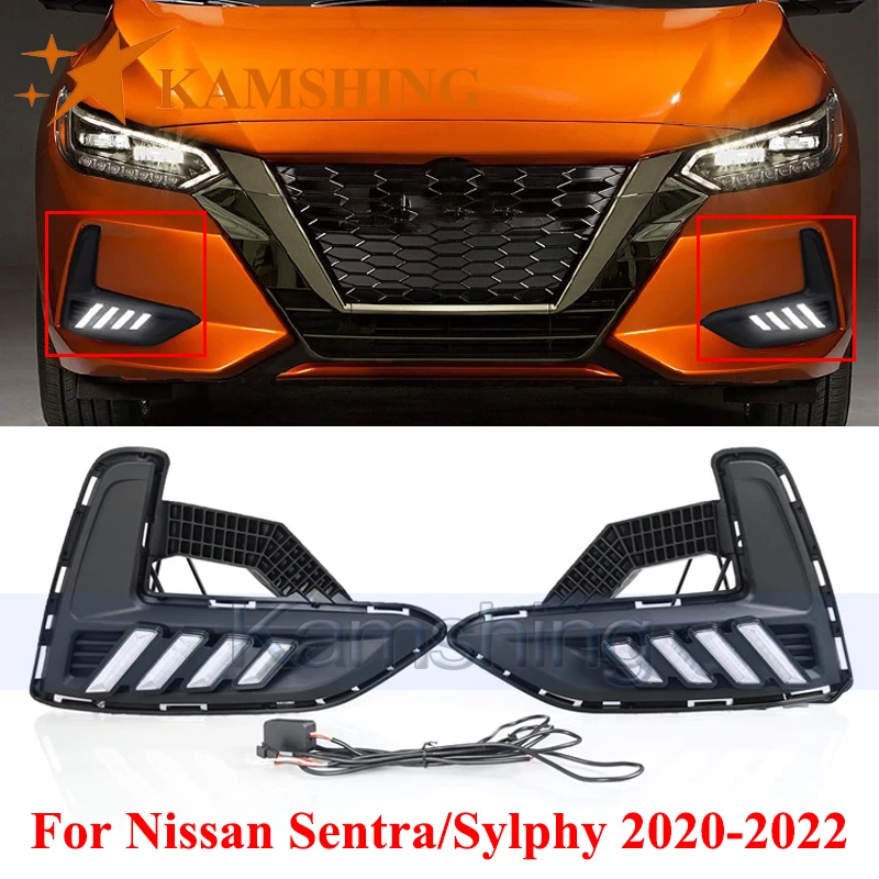 capqx-1-paio-di-luci-diurne-a-led-per-nissan-sentra-sylphy-2020-2022-luci-drl-modificate-fendinebbia-indicatori-di-direzione