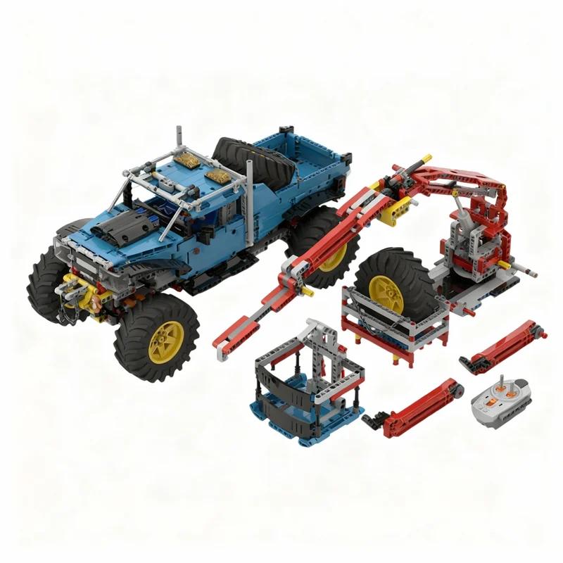 1775 Piezas MOC BIGFOOT Camioneta, Bloques de Construcción de Modelo Técnico, Juguetes de Construcción, Idea Educativa, Regalos de Navidad, Ladrillos para Niños
