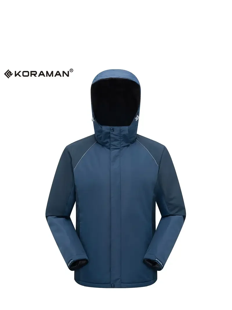 

KORAMAN (Please Refer To The Size Chart And Order 2 Sizes Up)Men's Waterproof Ski Jacket Warm Winter Snow Coat Mountain Windbrea