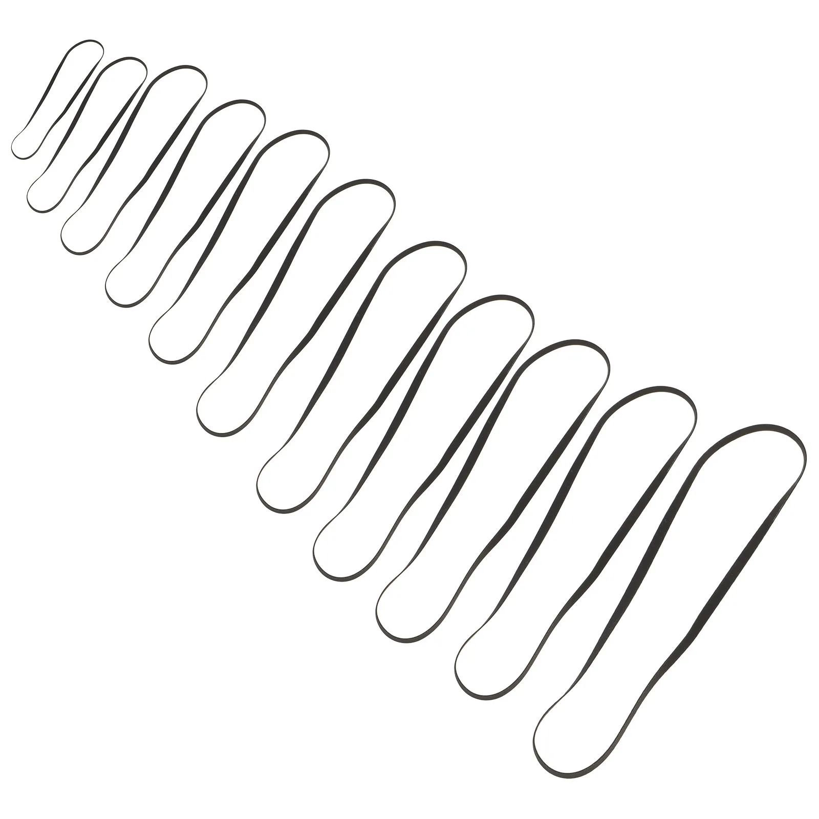 11개 고무 축음기 벨트 유연한 드라이브 벨트 레코드 플레이어 턴테이블 교체 부품 소음 감소 비닐 기계