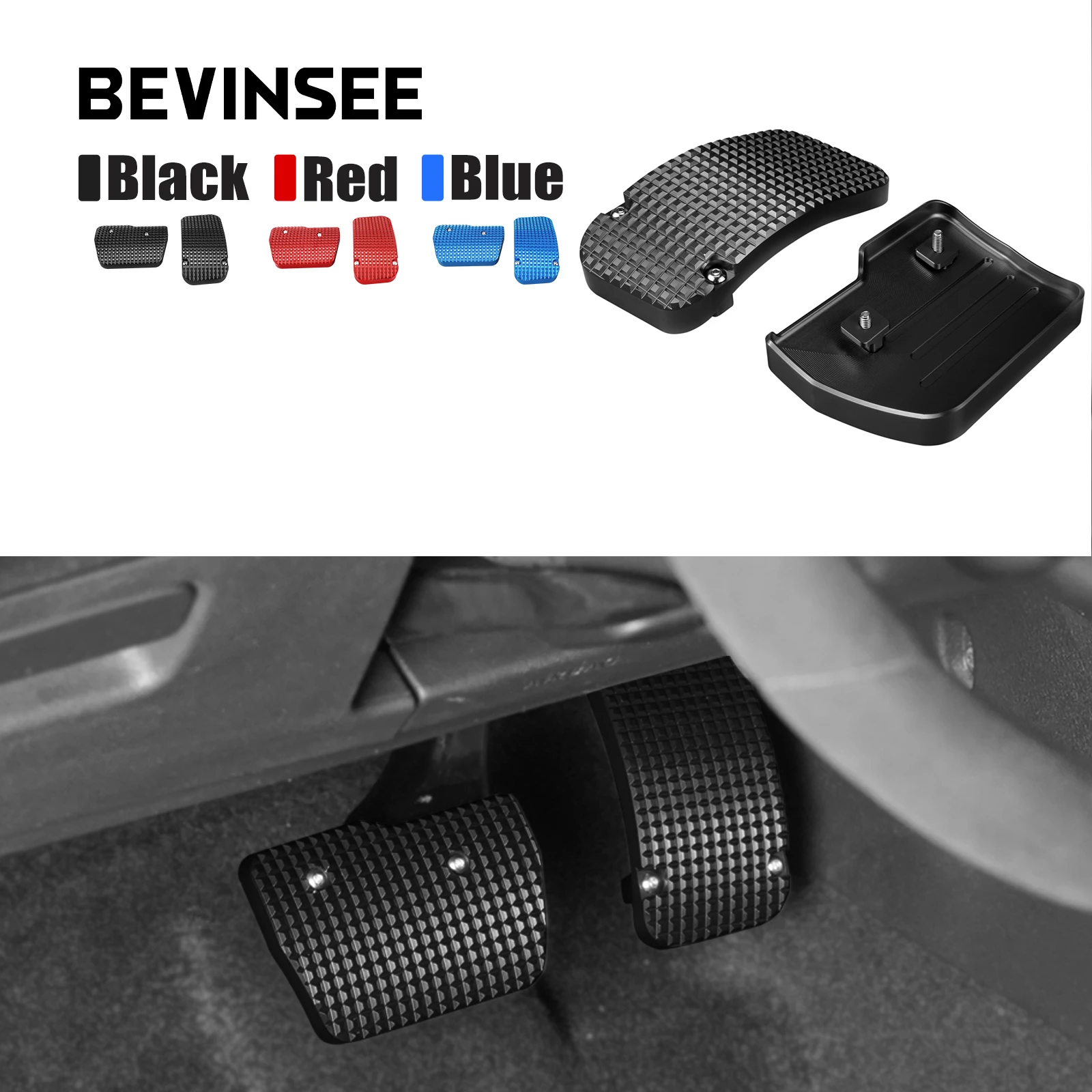 

Алюминиевые автоматические педали BEVINSEE, левый руль для VW для Golf MK7, для Audi A3 RS3 8V для Seat Leon 5F 5Q1723503F 5Q1723143B