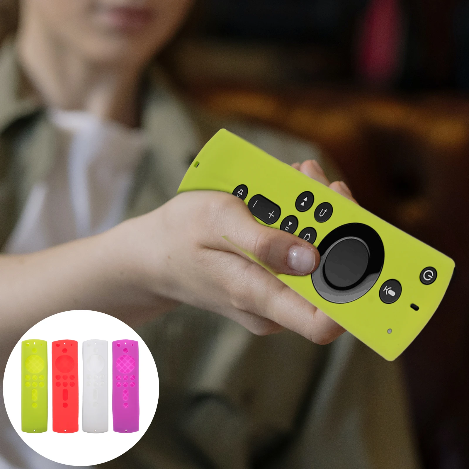 

4PCS Remote Control Case for Stick 4K 59 Inch Shockproof Silicone Cover Anti Dirt Non Fading Washable Shell Accessories