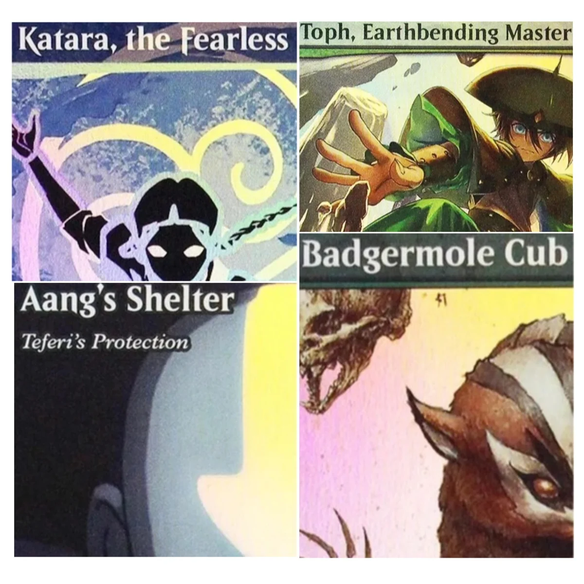 Foil-Proxykarten „Badgermole Cub/wan shi tong/Ozai, der Phönixkönig“ Hochwertige Brettspiel- und Sammelkarten