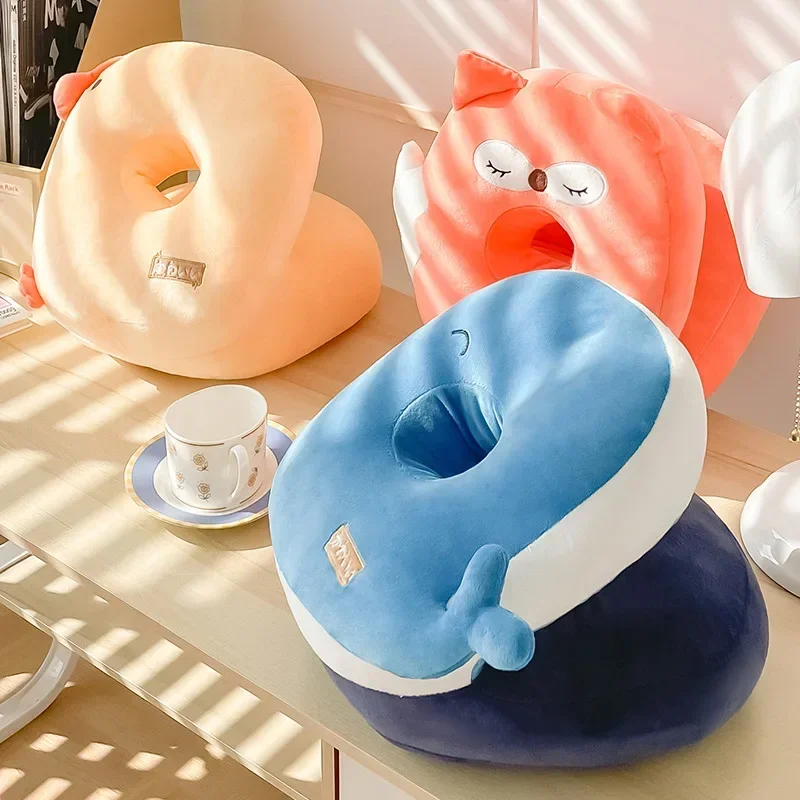 Student Lunch Break Cartoon Animals Small Pillows for Sleeping Home Neck Pillow Comfortable and Soft Office Nap Animal Pillow