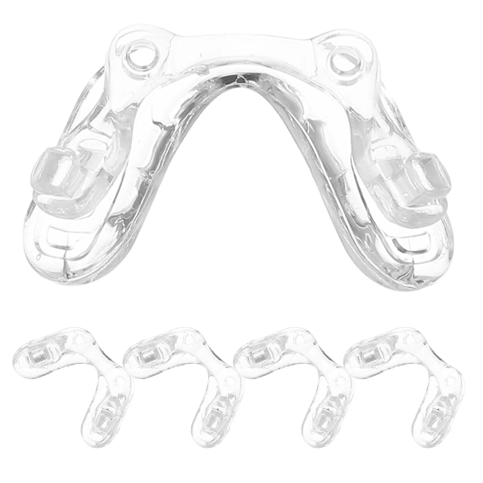 

5Pcs Soft Silicone Eyeglass Nose Pads Replacement U Shaped Clear Comfortable Nose Bridge Pads Non-Slip for Kids Glasses