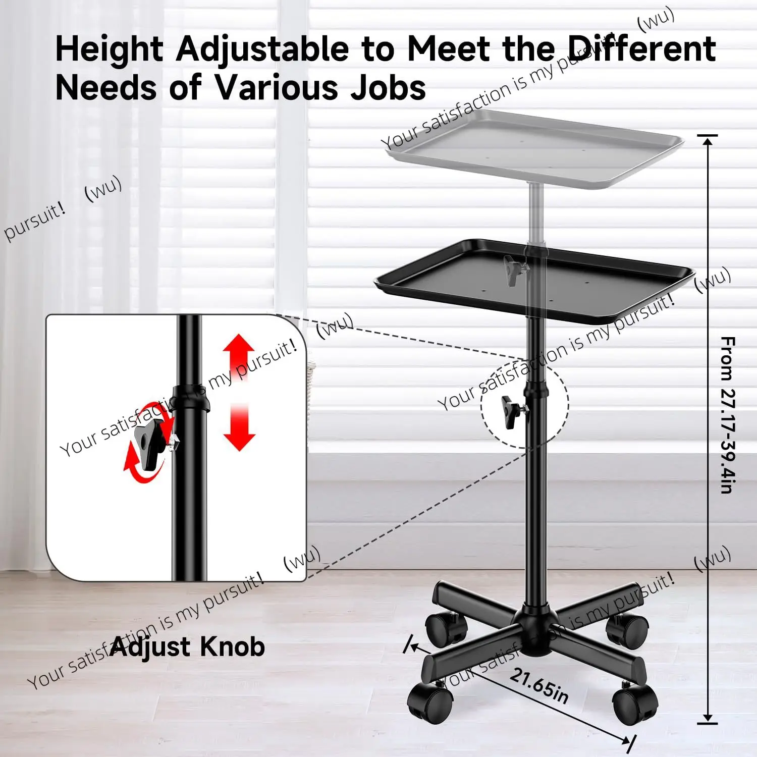 Salon Storage Tray Hair Tools Aluminum Tray Shelf Beauty Lifting Removable Shelf
