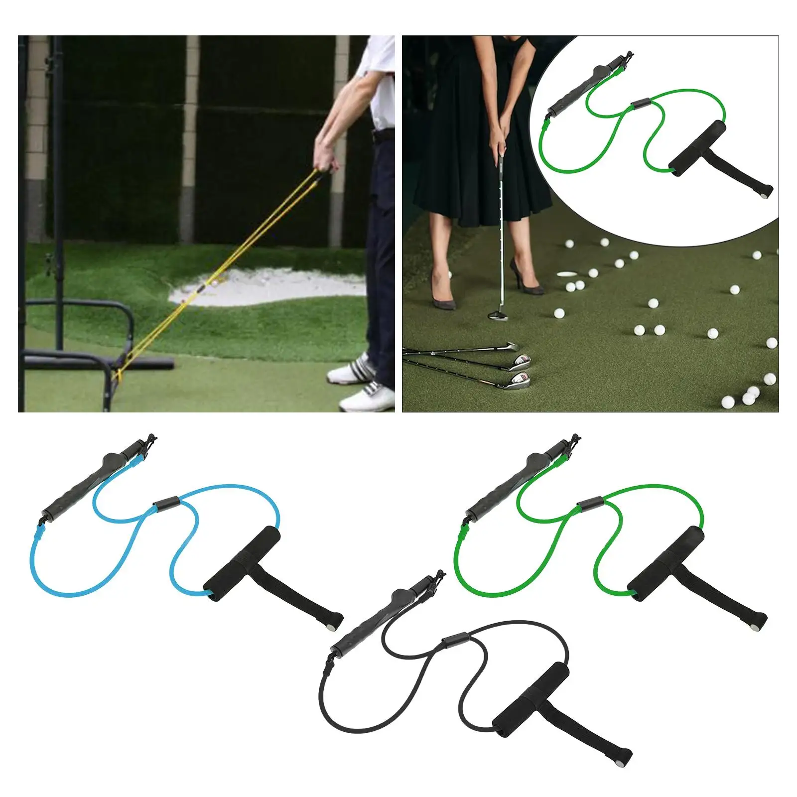 Klimmzugseil, Widerstandsbänder für Golfschwung, Power Swing Cord Swing Trainer