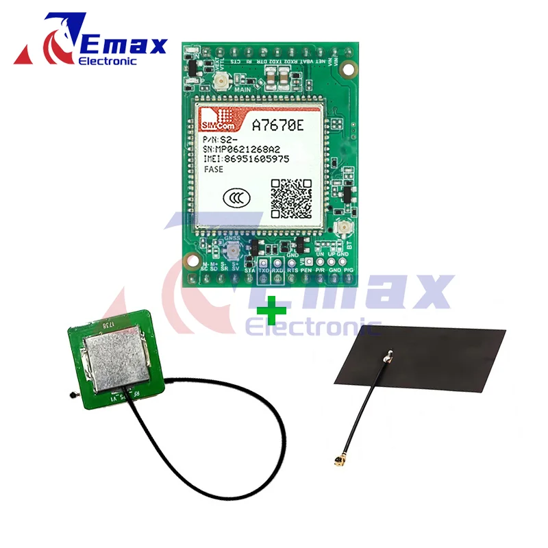 

SIMCOM A7670E-FASE Core Board A7670E-FASE Development Board LTE CAT1+4G+2G+BT+GNSS+Voice A7670E