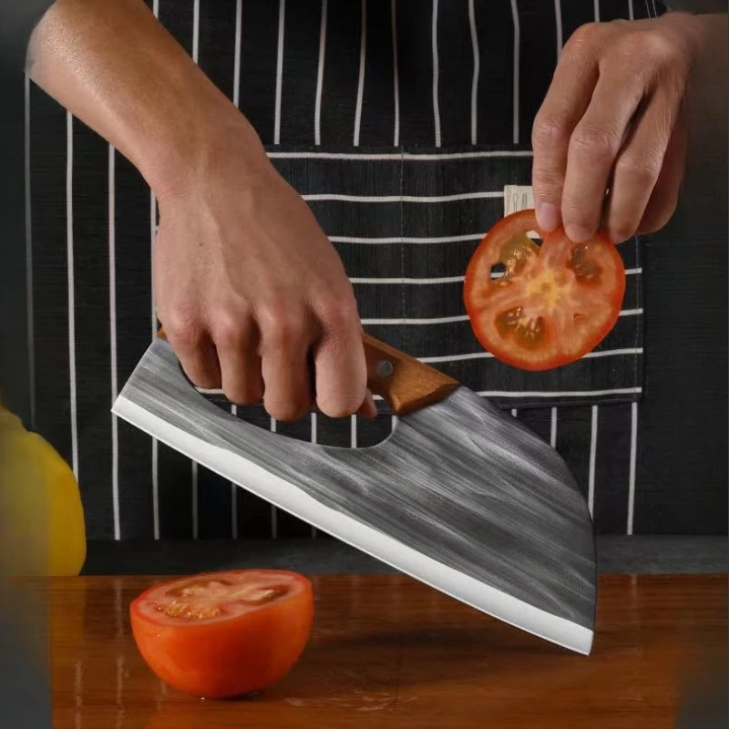 

Effort Saving Chef Knife Butcher Cleaver Household Vegetable Fruit Slicing Knife Stainless Steel Forged Knife for Kitchen
