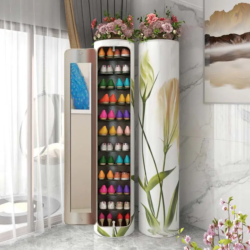 Intelligent 360-degree rotating deodorizing shoe cabinet storage cabinet large-capacity storage household multi-functional