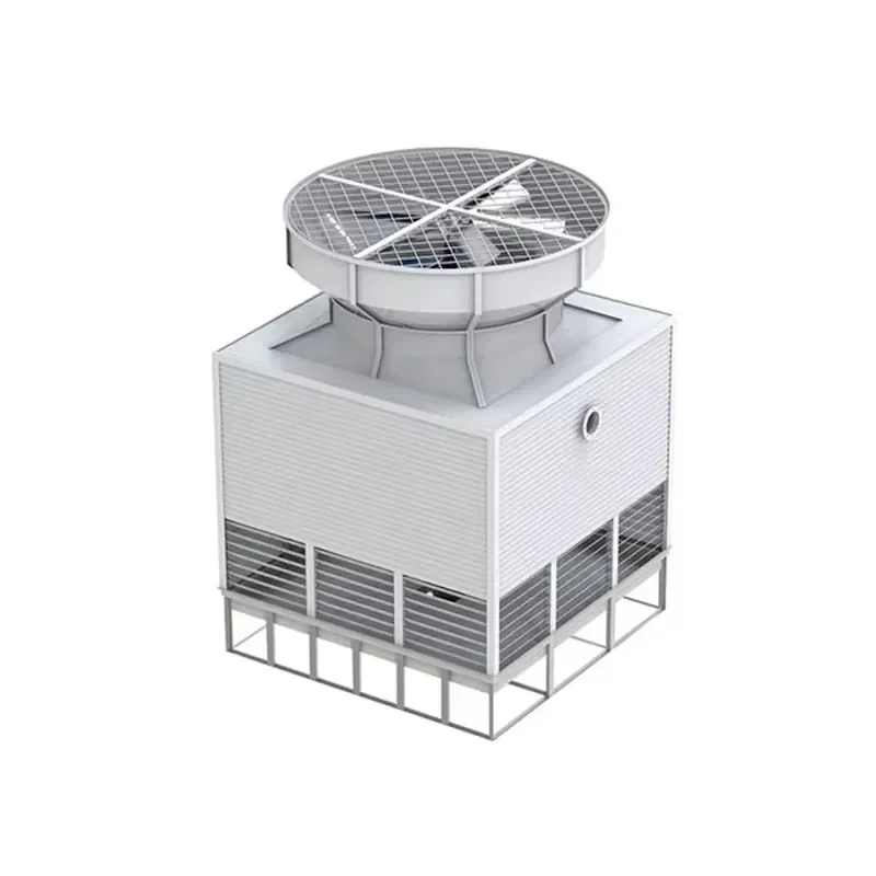 High-Efficiency Square Countercurrent Water Cooling Tower with Cross Flow Cooling Metal Motor and Pump New Condition