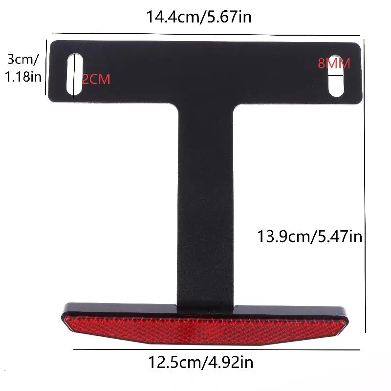 

[M]Universal Motorcycle Number License Plate Rear License Plate Bracket Long T-Holder Motorcycle Dirt Bike ATV Accessories