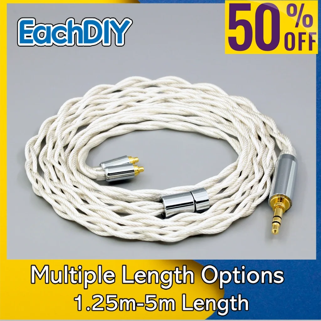 

Silver Plated Type2 Graphene 7N OCC HIFI Earphone Cable For AKG N5005 N30 N40 8123