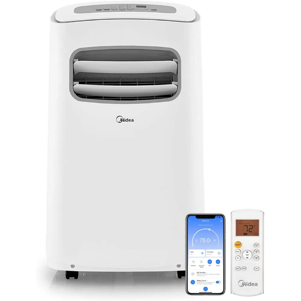 MAP12S1CWT Smart Portable air Conditioner, 12,000 BTU, White