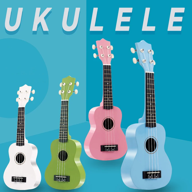 

21 Inch Soprano Ukulele 12 Carbon Fiber Ukulele Colorful Acoustic 4 Strings Hawaii Guitar Instrument for Music Beginner