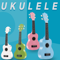 21 Inch Soprano Ukulele 12 Carbon Fiber Ukulele Colorful Acoustic 4 Strings Hawaii Guitar Instrument for Music Beginner