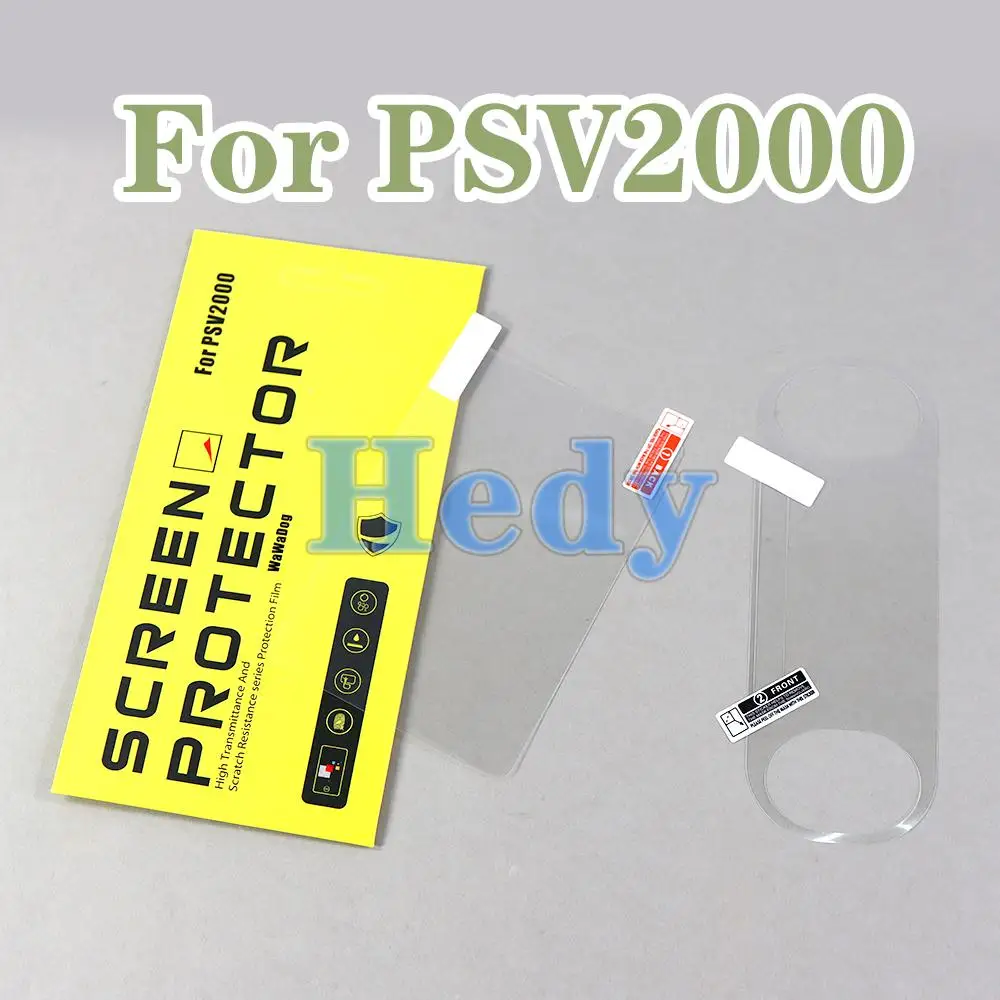 2 세트 전면 후면 HD 투명 보호 플라스틱 필름 표면 가드 커버 PSV1000 Psvita PS Vita PSV 2000 LCD 화면 보호기