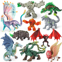 Oenux Simulation Dinosaur Bayala Dragon Tree Monster Bat Demon Basilisk Animal Model Action Figures Pvc Collection Kid Toy Gift