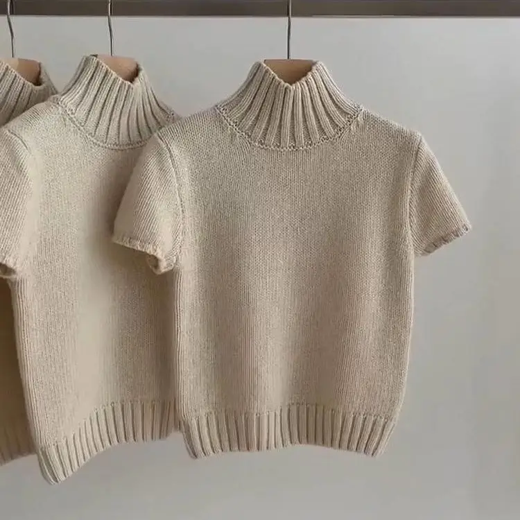 

Премиум-свитер с высоким воротом, темпераментные Sueters De Mujer, пуловеры, свитера, корейский модный укороченный трикотаж, топ