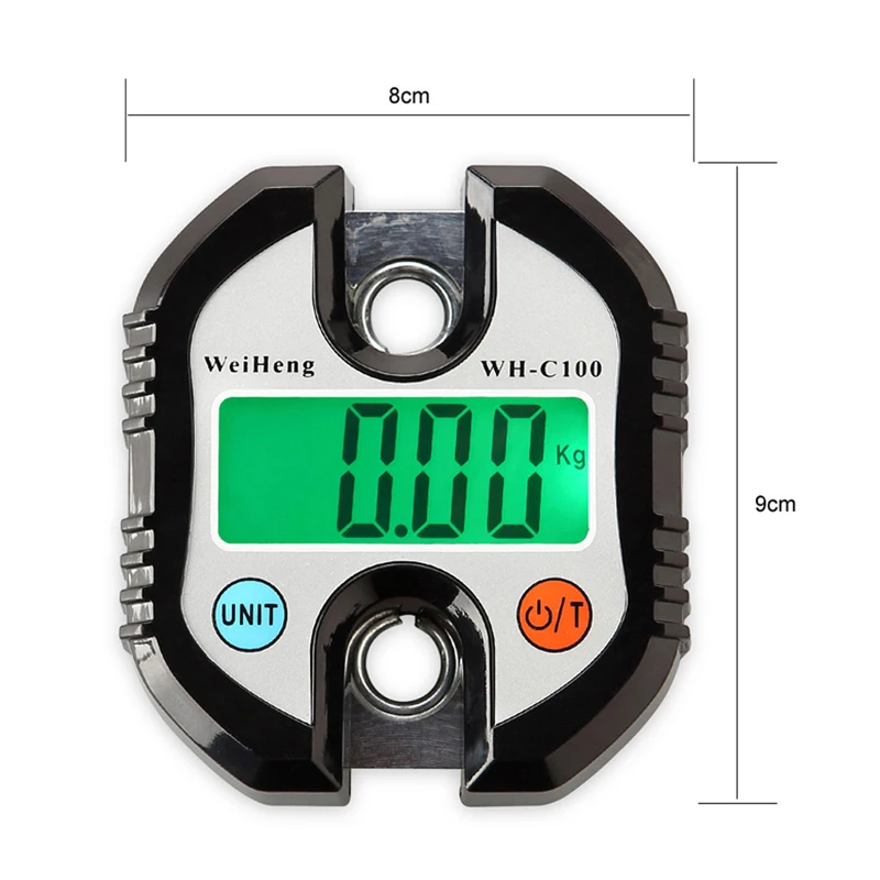 Imagem -03 - Balanças Penduradas Eletrônicas Digital Pesagem Gancho Escala de Guindaste Lcd Loop Fish Peso Balance 100 50 a 150kg 100g Aço Inoxidável